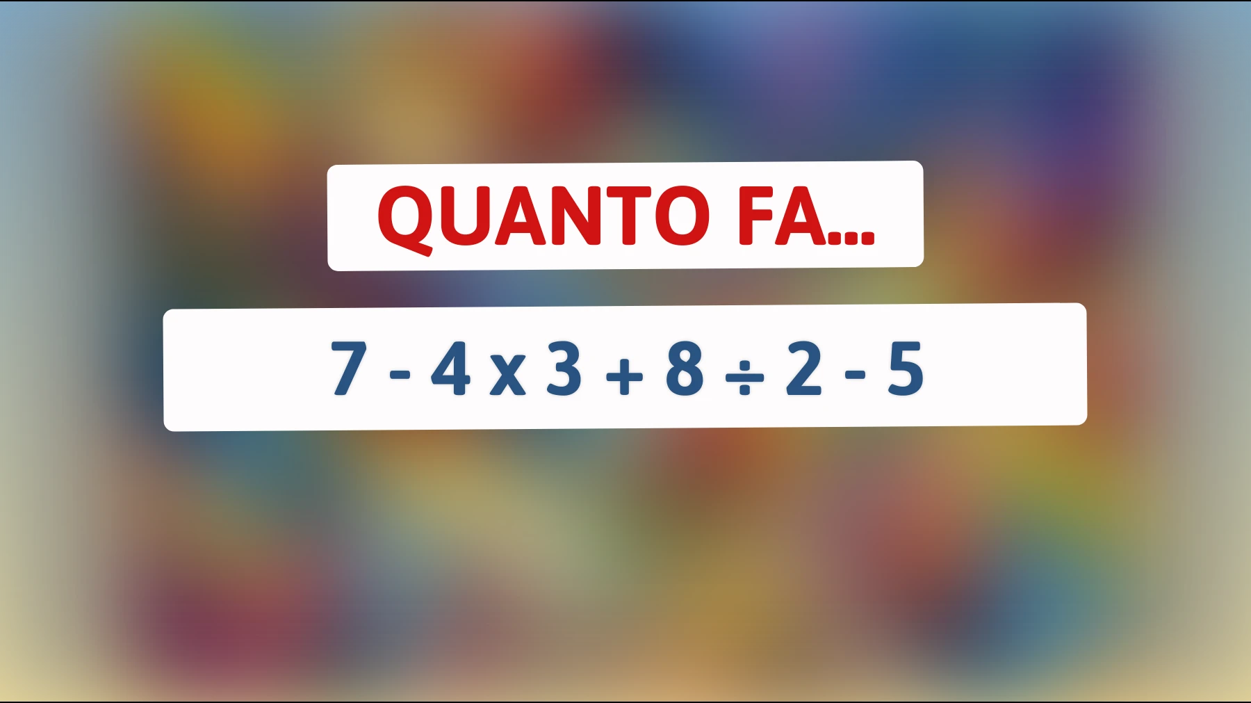 \"La Sfida del Genio: Riesci a Risolvere Questo Enigma Matematico? Solo le Menti Più Brillanti Troveranno la Soluzione!\""