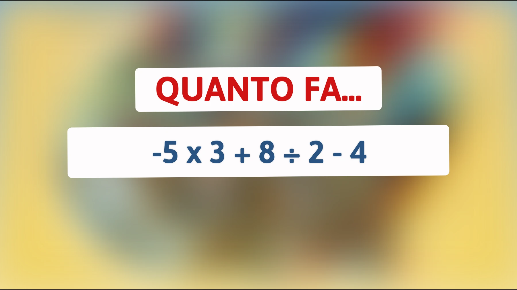 Quante persone possono risolvere questo enigma matematico in meno di un minuto? Prova anche tu!"